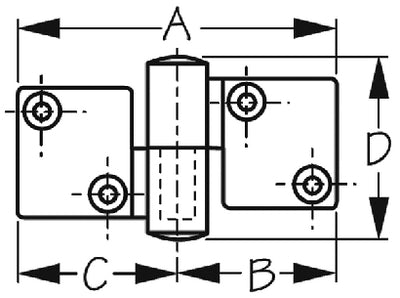 Sea-Dog Line 205270-1 Stainless Take-Apart Hinge - LMC Shop