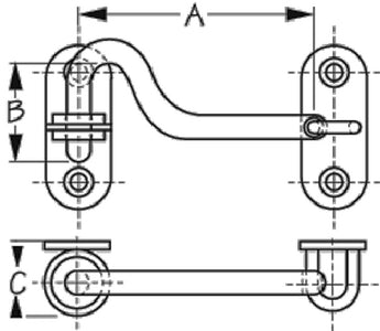 Sea-Dog Line 221202-1 Door Hook Ss - LMC Shop