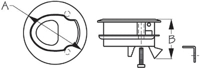 Sea-Dog Line 228125-1 Nylon Slam Latch - Black - LMC Shop