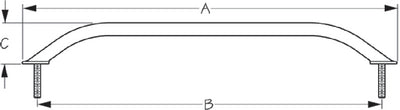 Sea-Dog Line 254218-1 Stud Mnt Hand Rail 18 - LMC Shop