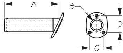 Sea-Dog Line 325235-1 Rod Holder W/cap Ss Flush Mnt - LMC Shop