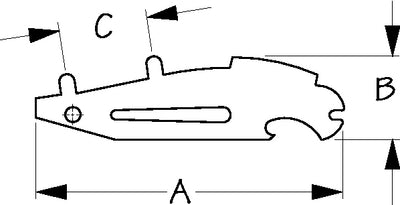 Sea-Dog Line 335695-1 Deck Plate Key Univ Small - LMC Shop