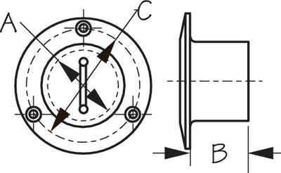 Sea-Dog Line 351352-1 Pipe Deck Fill 1-1/2 Ss Water - LMC Shop