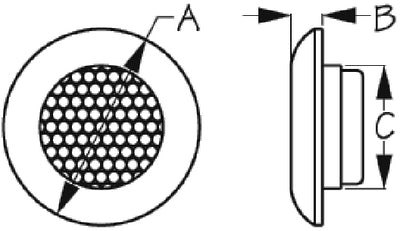 Sea-Dog Line 401647-1 Plstc Crtsy Lt-Wht Trim Blue L - LMC Shop