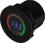 Sea-Dog Line 421617-1 Rainbow Display Voltage Meter - LMC Shop