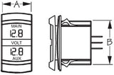 Sea-Dog Line 421636-1 Dual Voltmeter Rocker Switch - LMC Shop