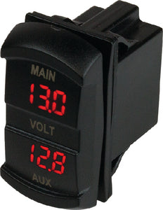 Sea-Dog Line 421636-1 Dual Voltmeter Rocker Switch - LMC Shop