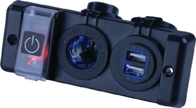 Sea-Dog Line 426506-1 Usb   Power Socket W/breaker - LMC Shop