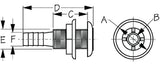 Sea-Dog Line 520740-1 Thru-Hull Fitting 5/8in - LMC Shop