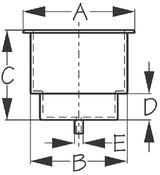 Sea-Dog Line 588065 Stainless Flush Mount Drink - LMC Shop