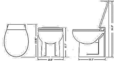 Thetford 38102 Toilet Tecma Silence Pls Hi Bn - LMC Shop