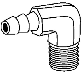 Brass Fittings 32039 Hose Barb Elbow 1/4 X 1/4 - LMC Shop