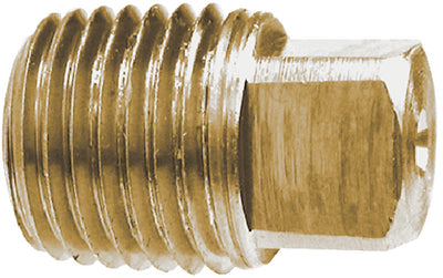 Brass Fittings 44672 Solid Sh Plug 3/8 Brass - LMC Shop