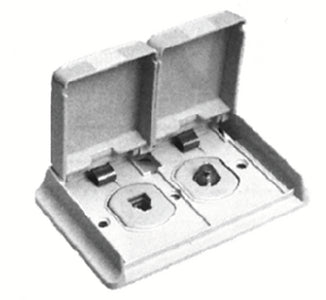Winegard Co WT-1110 Ivory Telephone-Tv Receptacle - LMC Shop