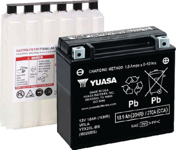 Yuasa YUAM320BS Battery Ytx20l-Bs Agm - LMC Shop