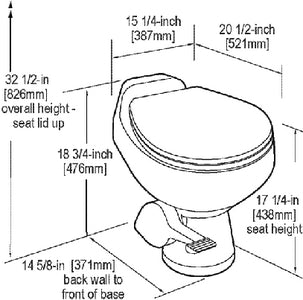 Sealand 302651001 510+ Traveler Toilet-White - LMC Shop