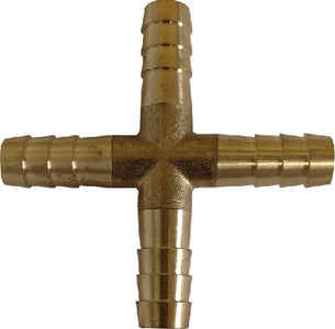 Helix 053-3460 Hose Splicer Brass 1/4  4-Way - LMC Shop