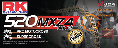 RK Chain GB520MXZ4-120 Gold Mxz4 Works - LMC Shop