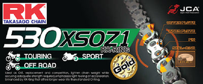 RK Chain GB530XSOZ1-110 Gold Pro Rx-Ring - LMC Shop