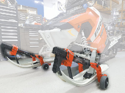 Caliber 13576 Sled Ski Wheel Kit-2/kit Red - LMC Shop