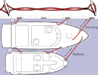 Tuggy Products SNS-B Stretch N Slide Dock Line-Blk - LMC Shop