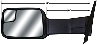 Cipa Mirrors 83100 03-08 Ram Manual Ext Mirror - LMC Shop