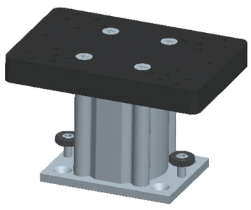 Cannon Downriggers 1904031 Fixed Base Ped Mount-Alum 6in - LMC Shop