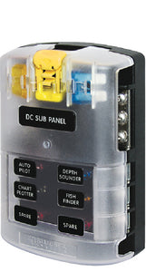 Blue Sea Systems 5025 Fuse Block Ato 6 Circuit W/grd - LMC Shop