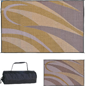 Ming's Mark GA7-BRN/GOLD 8x12 Patiomat Brn/gold Graphic - LMC Shop