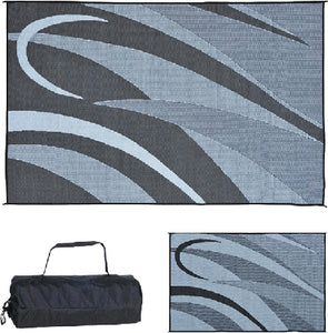 Ming's Mark GC1-BLK/SLVR 8x20 Patiomat Blk/slvr Graphic - LMC Shop