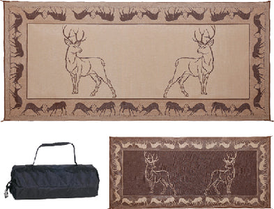 Ming's Mark PE1 Mat-Deer 8'x18' Blk-Brn-Beige - LMC Shop