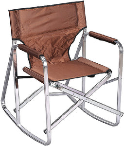 Ming's Mark SL1205-BROWN Camping Chair Rocker Brown - LMC Shop