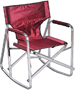 Ming's Mark SL1205-BURGUNDY Camping Chair Rocker Burgundy - LMC Shop