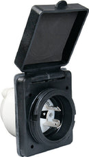 Parkpower by Marinco 301ELRV.BLK 30a Standard Power Inlet Black - LMC Shop