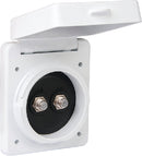 Parkpower by Marinco TV6574D.RV Inlet-Cable Tv Dual White - LMC Shop