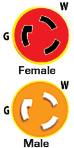 Marinco_Guest_AFI_Nicro_BEP S20-30 Adap 20a Ma Lock/ 30a Fem Lock - LMC Shop