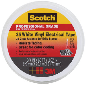 3M Marine 10828 #35 Vinyl Elect Tape 3/4 White - LMC Shop