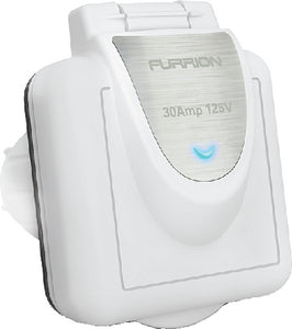 Furrion 431861 Inlet 30a Sq/white/led - LMC Shop