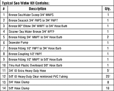 Webasto FCF000126A Seawater Kit 220v 12000-16000 - LMC Shop