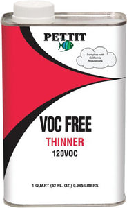 Pettit 11212208 120 Voc Free Thinner Qt - LMC Shop