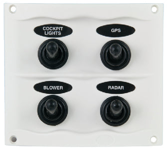 Marinco_Guest_AFI_Nicro_BEP 9004WPW Switch Panel 4 Gang White - LMC Shop