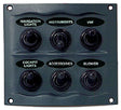 Marinco_Guest_AFI_Nicro_BEP 900-6WP Switch Panel 6 Gang Gray - LMC Shop