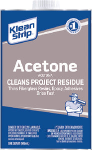 Klean Strip QAC184 Acetone Qt @4 - LMC Shop