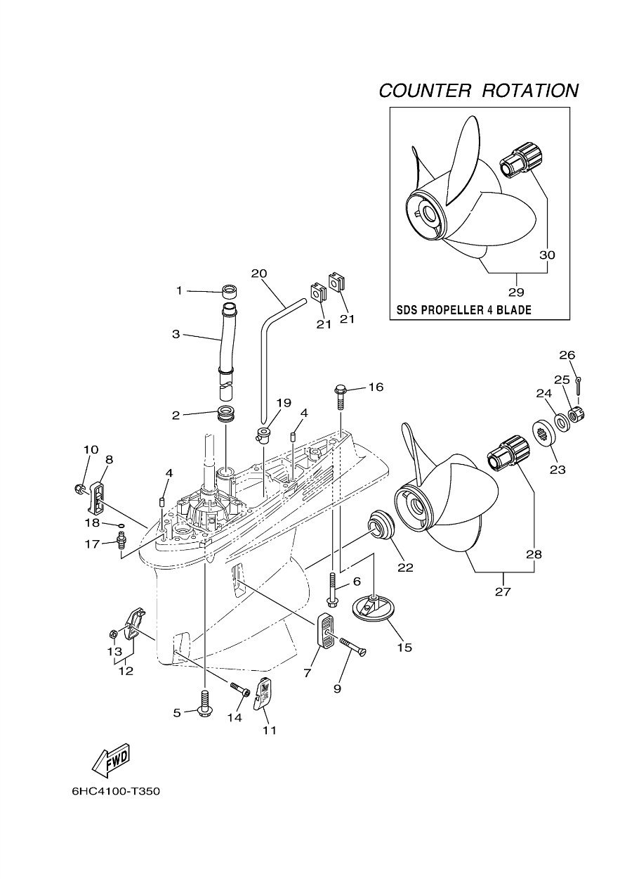 Yamaha SS Saltwater Series II Propeller 15x20 6CE-45932-20-00 - LMC Shop